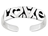 Sterling Silver "Love" Toe Ring