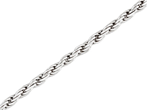 Sterling Silver Twisted Rope Link Chain 