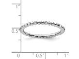 Rhodium Over Sterling Silver Band Ring