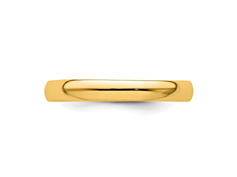 14k Yellow Gold Over Sterling Silver Polished Band Ring
