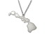 Sterling Silver Hawaii Silhouette Center Station 18 inch Necklace