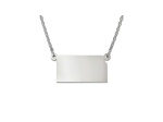 Sterling Silver Kansas Silhouette Center Station 18 inch Necklace