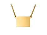 14k Yellow Gold Over Sterling Silver Colorado Silhouette Center Station 18 inch Necklace