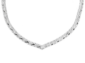 Sterling Silver Riccio Link Necklace 18 inch