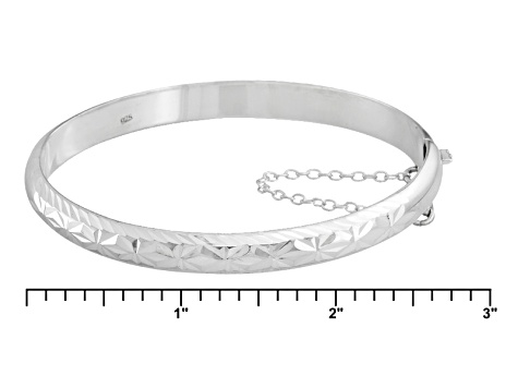 Sterling Silver Bangle Bracelet - DOCS593 | JTV.com