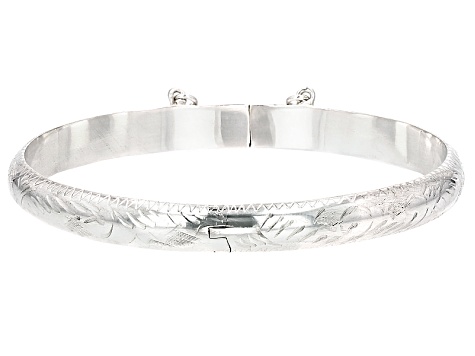 Custom Monogram Bangle Bracelet Sterling Silver – GDS