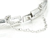Sterling Silver Diamond Cut Bangle Bracelet