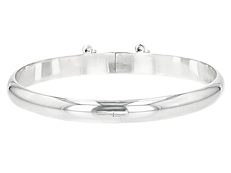 Sterling Silver Bangle Bracelet 7 inch 7mm
