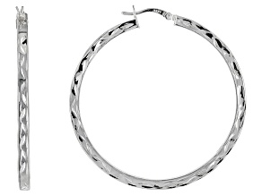 Sterling Silver Tube Hoop Earrings