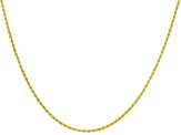 18k yellow gold over sterling silver rope chain.