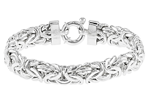 Sterling Silver Byzantine Bracelet 7 5 Inch Docs966 Jtv Sterling Silver Byzantine Bracelet 7 5 Inch