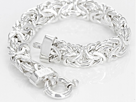 Sterling Silver Byzantine Bracelet 7 5 Inch Docs966 Jtv Sterling Silver Byzantine Bracelet 7 5 Inch