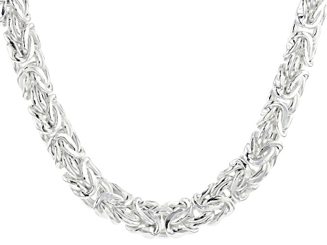 Sterling Silver Byzantine Necklace 20 inch - DOCT013 | JTV.com