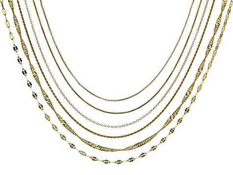 Sterling Silver Multi Chain Necklace /& Earrings Set