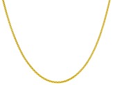 18K Yellow Gold Over Sterling Silver Popcorn Chain Necklace Set 24 & 28 Inch