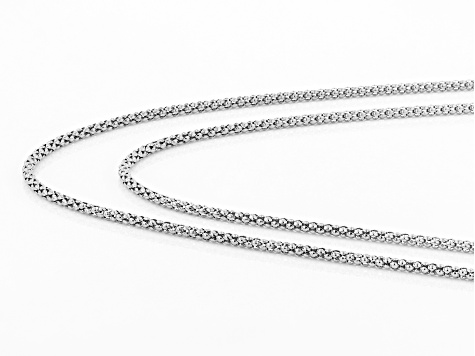 Italian 2.8mm Sterling Silver Popcorn-Chain Necklace | Ross-Simons