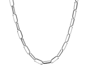 Sterling Silver 3.5MM Elongated Paperclip Chain
