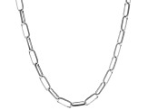 Sterling Silver 3.5MM Elongated Paperclip Chain