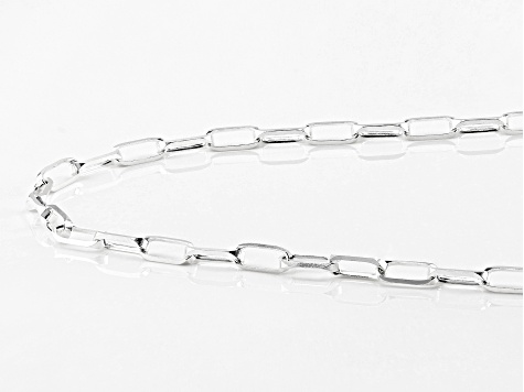 Sterling Silver 3.5MM Elongated Paperclip Chain
