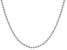 Sterling Silver Diamond Cut Bead Chain Necklace 20 Inch
