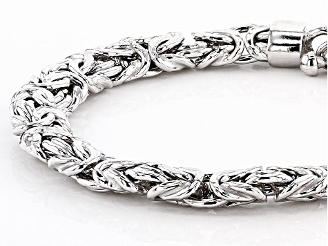 Sterling Silver Byzantine Bracelet 7 Inch