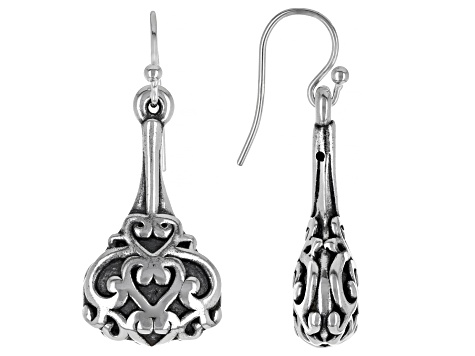 New !! Pair Of Sterling Silver Bali  Multi  Ringed Hoop Earrings 14 mm  ! 