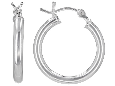 Sterling Silver Set of 3 12MM, 14MM, and 18MM Hoop Earrings