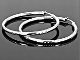 Sterling Silver 55MM Hoop Earrings