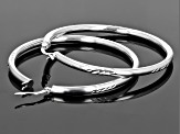 Sterling Silver 55MM Hoop Earrings