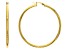 18k Yellow Gold Over Sterling Silver 55MM Hoop Earrings