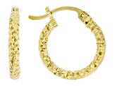 Sterling Silver and 14K Yellow Gold Over Sterling Silver Set of 2 Hoop Earrings
