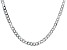 Sterling Silver Diamond-Cut 6MM Flat Curb Chain 22 Inch Necklace