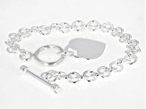 Sterling Silver 7MM Rolo Link Bracelet