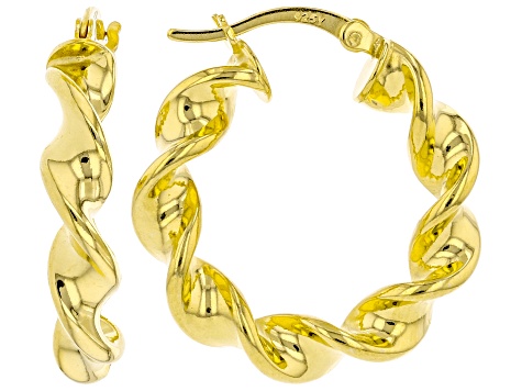 18kt Yellow Gold 23mm Hoop Earrings