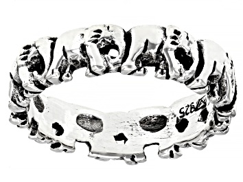 Picture of Sterling Silver Oxidized Elephant Band Ring