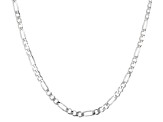 Sterling Silver Set Of Two 3MM 20 And 24 Inch Figaro Chains