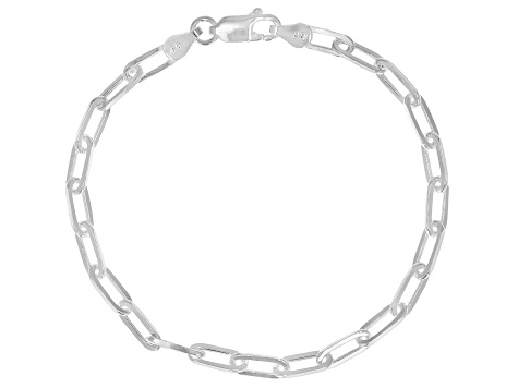 Sterling Silver 3.8MM Paperclip Link Bracelet - DOM261 | JTV.com