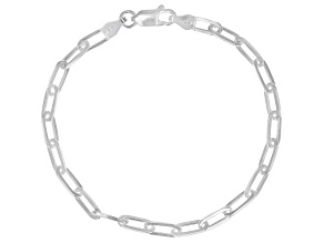 Sterling Silver 3.8MM Paperclip Link Bracelet