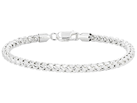 Sterling Silver 4MM Franco Link Bracelet