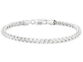 Sterling Silver 4MM Franco Link Bracelet