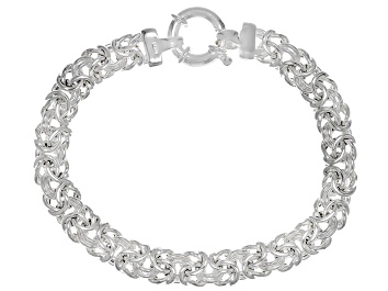 Picture of Sterling Silver 8.6MM Byzantine Link Bracelet