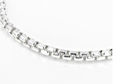 Sterling Silver 3.5MM Round Box Link Bracelet