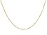 18K Yellow Gold Over Sterling Silver Diamond-Cut Adjustable Popcorn Chain
