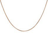 18K Rose Gold Over Sterling Silver 1.35mm Diamond-Cut Adjustable Popcorn Chain