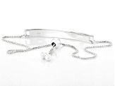 Sterling Silver "She Believed She Could, So She Did" Adjustable Bar Bracelet