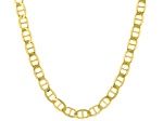 18K Yellow Gold Over Sterling Silver 4.4MM Flat Mariner 22