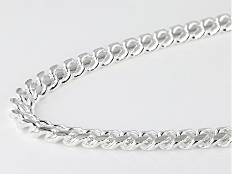 Sterling Silver 6MM Cuban 22 Inch Chain