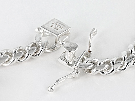 Sterling Silver 6MM Cuban 22 Inch Chain