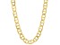 18K Yellow Gold Over Sterling Silver Flat Mariner 22 Inch Chain
