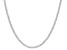 Sterling Silver Adjustable Diamond-Cut 1.4MM Twisted Criss-Cross Chain